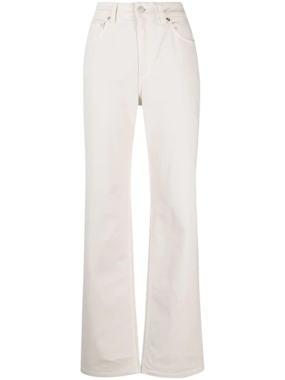 Filippa K Eliza Mid-rise Straight Jeans In Ivory