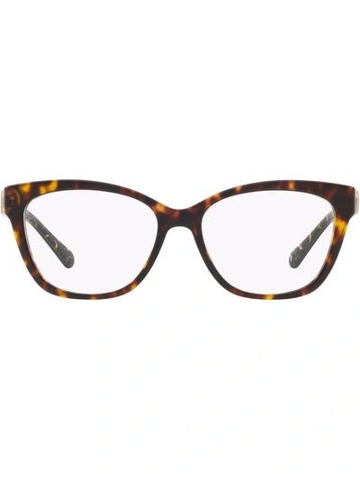 Coach Tortoiseshell Square Glasses In Brown