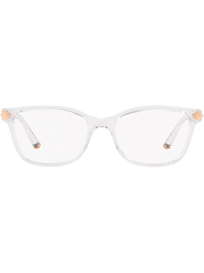 Dolce & Gabbana Logo-tip Square Glasses In White