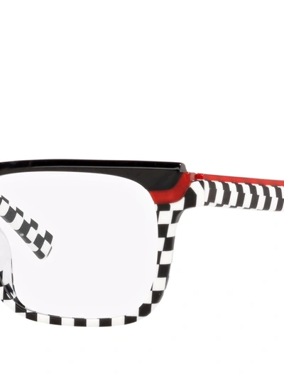 Alain Mikli Devere Check-print Glasses In White