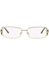 VERSACE RECTANGLE-FRAME GLASSES