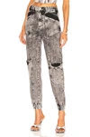 Retroféte Tatum Acid-wash Jeans In Acid Grey