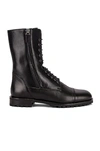 Manolo Blahnik Lugata Textured-leather Ankle Boots In Black