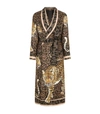 DOLCE & GABBANA SILK LEOPARD PRINT dressing gown,17297959