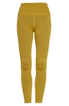 Good American Seamless Chunky Rib Leggings In Golden Olive001