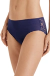 Hanro Luxury Moments Lace Back Briefs In Nightshade