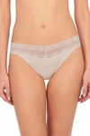 Natori Intimates Bliss Perfection One-size Thong In Feather Grey