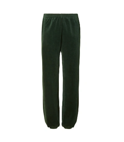 Tory Sport Tory Burch Velour Track Jogger In Conifer