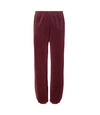 Tory Sport Tory Burch Velour Track Jogger In Winetasting