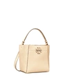 Tory Burch Small Mcgraw Bucket Bag In Brie