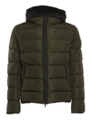 FAY DOUBLE FRONT DOWN JACKET IN GREEN