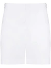 Orlebar Brown Hannes Pleated Cotton Shorts In Weiss