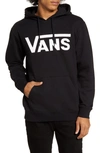 Vans Classic Fit Logo Hooded Sweatshirt In Black