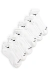 Nike Everyday Plus Cushioned Training Ankle Socks In White/ Black