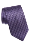 Nordstrom Solid Silk Tie In Purple