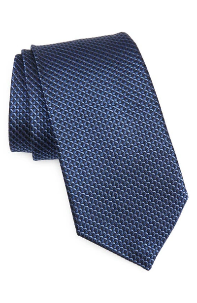 Nordstrom Solid Silk Tie In Navy