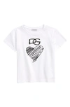 DOLCE & GABBANA KIDS' DG HEART LOGO GRAPHIC TEE,L5JT9RG7XEB