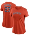 Nike Women's Jose Altuve Orange Houston Astros Name And Number T-shirt In Orange