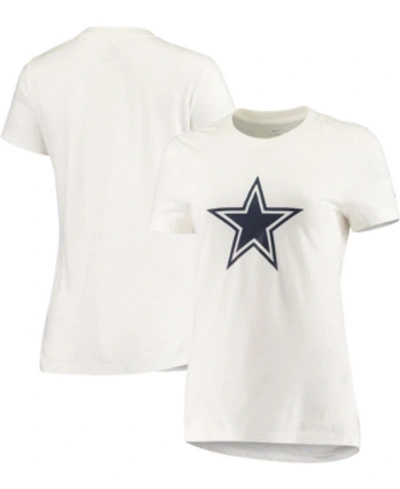 Nike Women's White Dallas Cowboys Logo Essential T-shirt