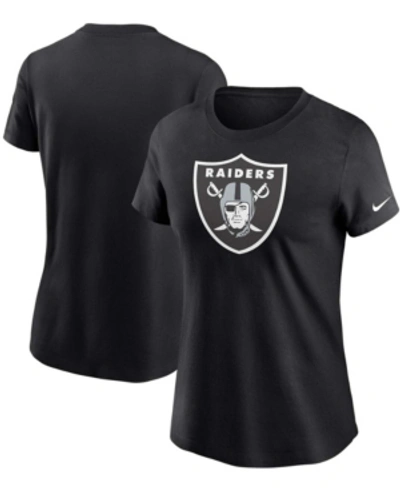 Nike Women's Black Las Vegas Raiders Logo Essential T-shirt