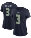 NIKE WOMEN'S RUSSELL WILSON COLLEGE NAVY SEATTLE SEAHAWKS NAME NUMBER T-SHIRT