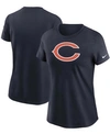 Nike Women's Navy Chicago Bears Logo Essential T-shirt In Navy