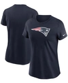 Nike Women's Navy New England Patriots Logo Essential T-shirt In Navy