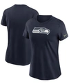 Nike Women's College Navy Seattle Seahawks Logo Essential T-shirt In Navy