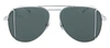 Saint Laurent Novelty Aviator Sunglasses In Grey