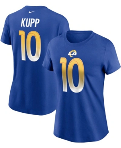 Nike Women's Cooper Kupp Royal Los Angeles Rams Name Number T-shirt