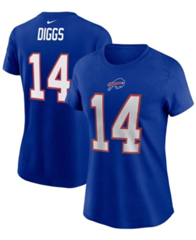 Nike Women's Stefon Diggs Royal Buffalo Bills Name Number T-shirt