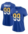Nike Women's Aaron Donald Royal Los Angeles Rams Name Number T-shirt In Royal