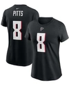Nike Women's Kyle Pitts Black Atlanta Falcons 2021 Nfl Draft First Round Pick Player Name Number T-shirt In Black