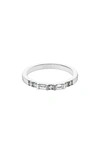 MANIAMANIA LYRA DIAMOND BAND RING,MM19-10GW-DWB