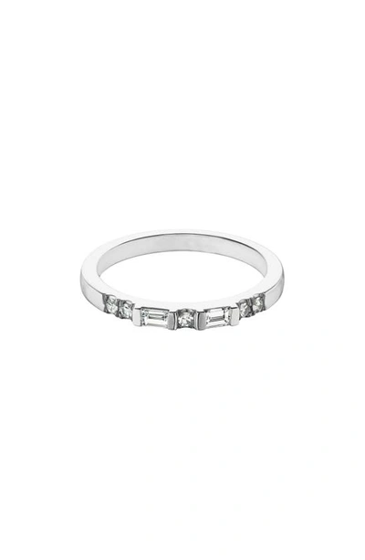 Maniamania Lyra Diamond Band Ring In White Gold/ Diamond