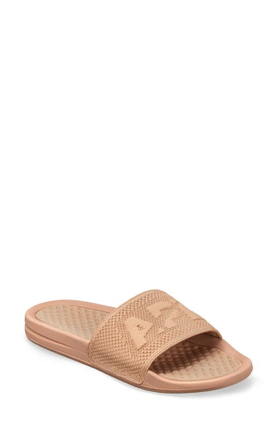 Apl Athletic Propulsion Labs Big Logo Techloom Knit Sport Slide In Caramel