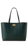 Mulberry 'bayswater Small' Green Tote Bag With Postman's Lock Closure In Leather Woman In  Green