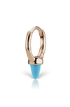 Maria Tash Single Turquoise Spike Clicker Earring In Rg