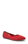 Me Too Aubri Flat In Heart Red Fabric