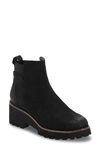 Blondo Danika Womens Leather Round Toe Ankle Boots In Black Nubuck