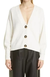 Loulou Studio Zanzibar Wool And Cashmere-blend Cardigan In Ivory