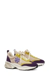 Tory Burch Good Luck Suede Sneakers In Beige