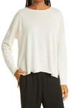 EILEEN FISHER ORGANIC LINEN & COTTON TOP,F1JBO-W5872M