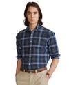 Polo Ralph Lauren Men's Classic-fit Plaid Oxford Shirt In Hunter Green/navy Multi