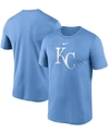 Nike Men's Light Blue Kansas City Royals Large Logo Legend Performance T-shirt In Light Blue