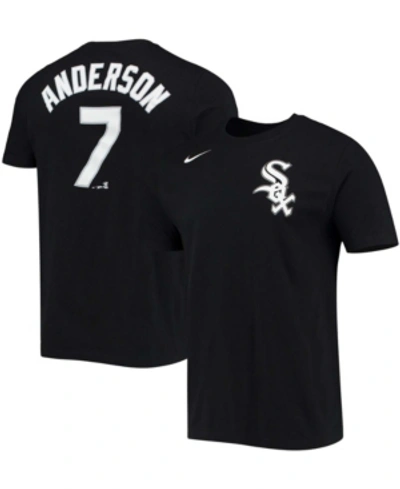 Nike Men's Tim Anderson Black Chicago White Sox Name Number T-shirt