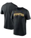 Nike Black Pittsburgh Pirates Legend Fuse Wordmark T-shirt In Black