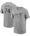 NIKE MEN'S HEATHER GRAY CHICAGO WHITE SOX NAME NUMBER T-SHIRT
