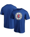 FANATICS MEN'S ROYAL LA CLIPPERS PRIMARY TEAM LOGO T-SHIRT