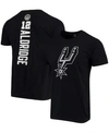 Fanatics Men's Demar Derozan Black San Antonio Spurs Playmaker Name And Number Team Logo T-shirt In Black